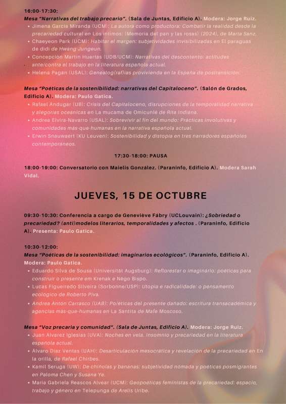 II Congreso Internacional "O que virá". Poéticas y escrituras para construir el presente - 5